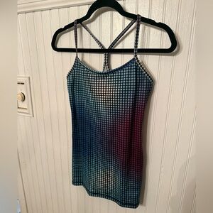 Lululemon Power Y Cosmic Dot Size 6 Tank Top with Pads